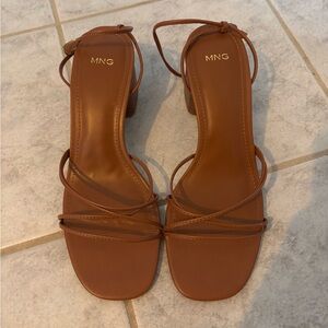 Mango block heel sandals